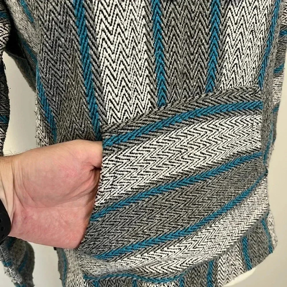 Original Senor Lopez gray/black/blue  Baja Beach hoodie size small - Picture 5 of 9